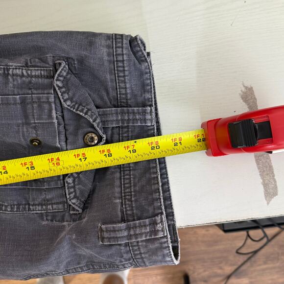 Vintage Y2K Eddie Bauer gray Cargo Shorts Ripstop Rugged Men's 38 - Picture 7 of 8